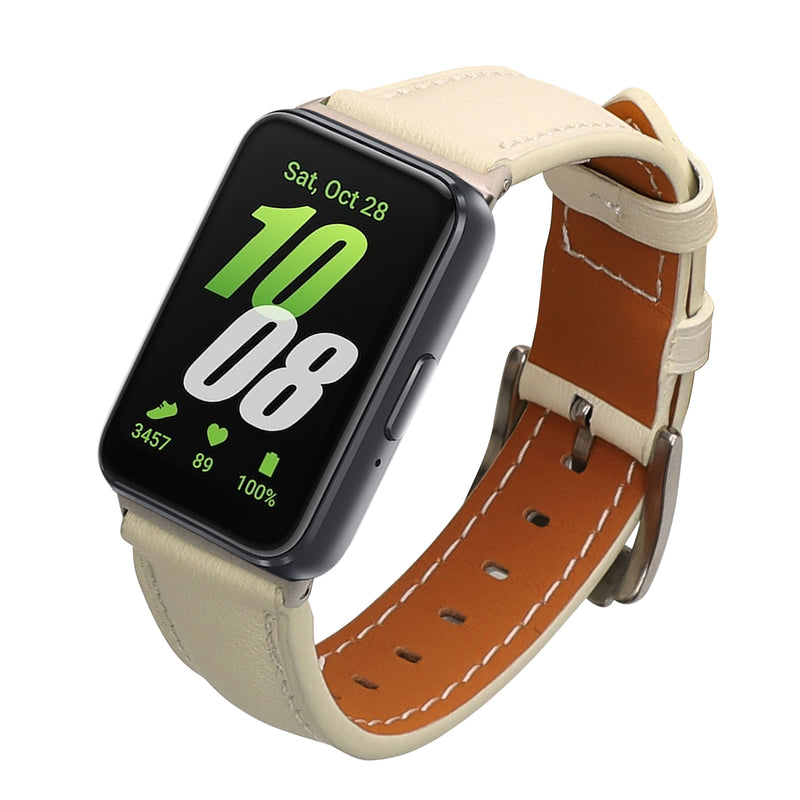 kwmobile Echtleder Uhrenarmband für Samsung Galaxy Fit 3 Armband Ersatzarmband für Fitnesstracker Wechselarmband Smartwatch