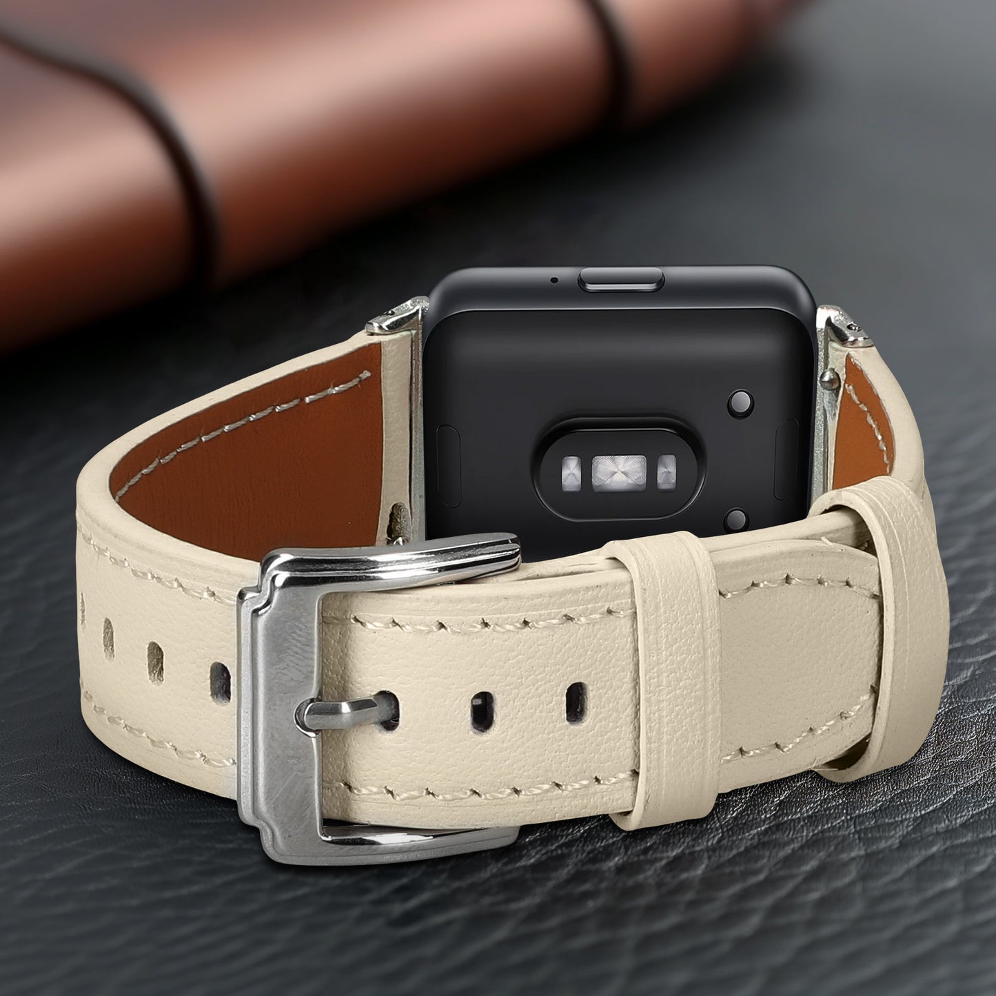 kwmobile Echtleder Uhrenarmband für Samsung Galaxy Fit 3 Armband Ersatzarmband für Fitnesstracker Wechselarmband Smartwatch