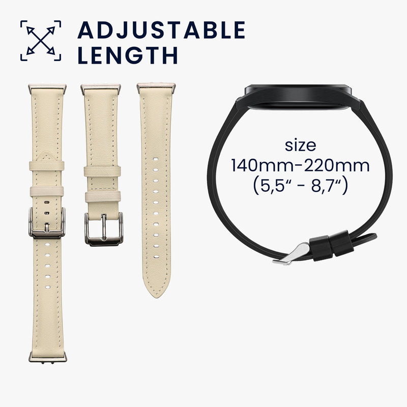 kwmobile Echtleder Uhrenarmband für Samsung Galaxy Fit 3 Armband Ersatzarmband für Fitnesstracker Wechselarmband Smartwatch