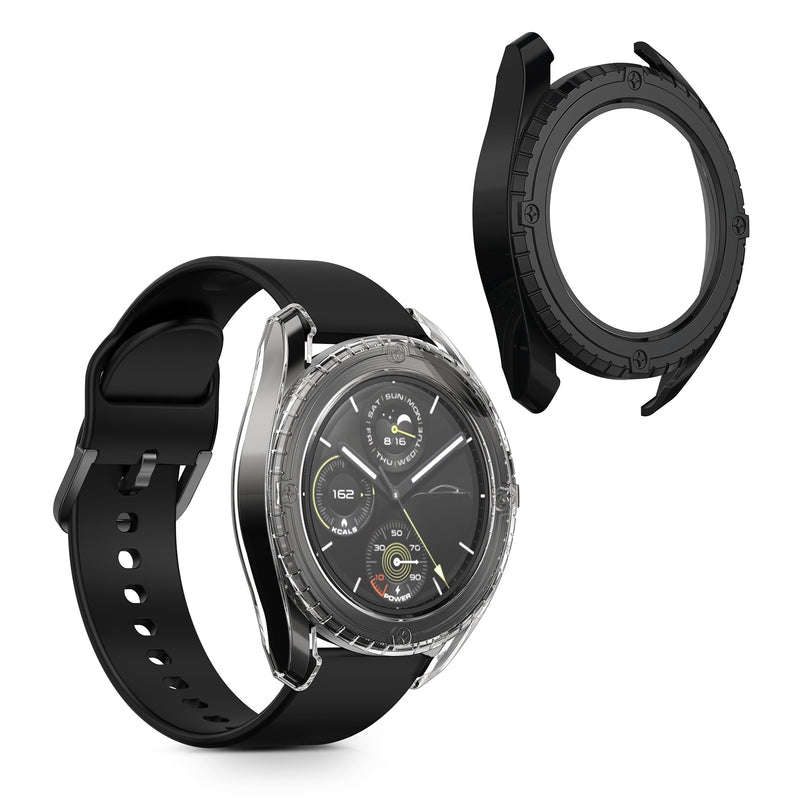 kwmobile Glas Hülle für Xiaomi Watch S3 Schutzhülle Fullbody Fitnesstracker Case Set