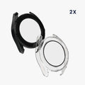 kwmobile Glas Hülle für Xiaomi Watch S3 Schutzhülle Fullbody Fitnesstracker Case Set