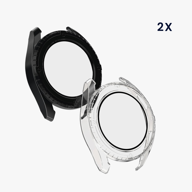 kwmobile Glas Hülle für Xiaomi Watch S3 Schutzhülle Fullbody Fitnesstracker Case Set