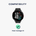 kwmobile Displayschutzfolie kompatibel mit Polar Vantage V3 Folie Schutzfolie für Fitness Tracker robuster Displayschutz