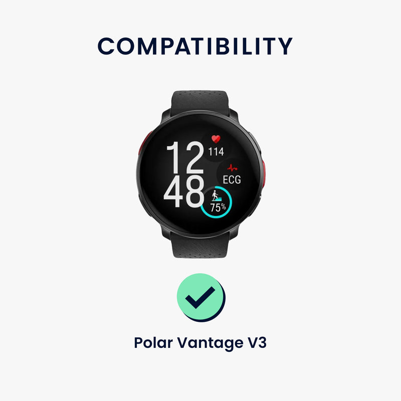 kwmobile Displayschutzfolie kompatibel mit Polar Vantage V3 Folie Schutzfolie für Fitness Tracker robuster Displayschutz