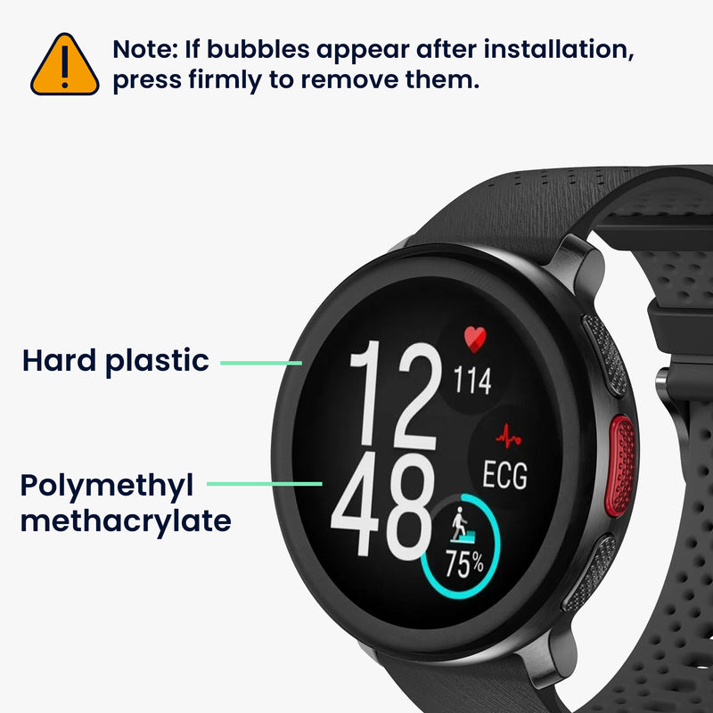 kwmobile Displayschutzfolie kompatibel mit Polar Vantage V3 Folie Schutzfolie für Fitness Tracker robuster Displayschutz