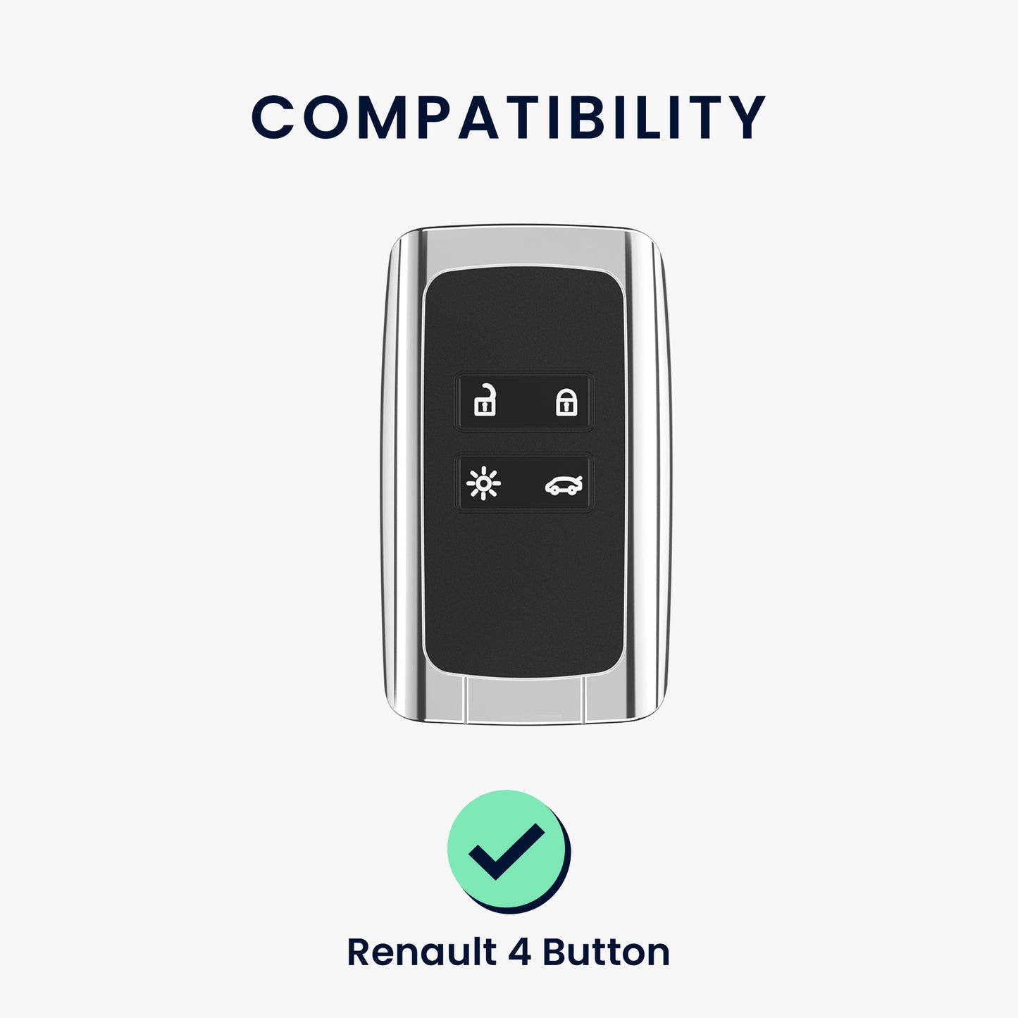 Silikon Hülle kompatibel mit Renault Autoschlüssel