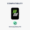 kwmobile Silikon Uhrenarmband für Samsung Galaxy Fit 3 Armband Ersatzarmband für Fitnesstracker Wechselarmband Smartwatch