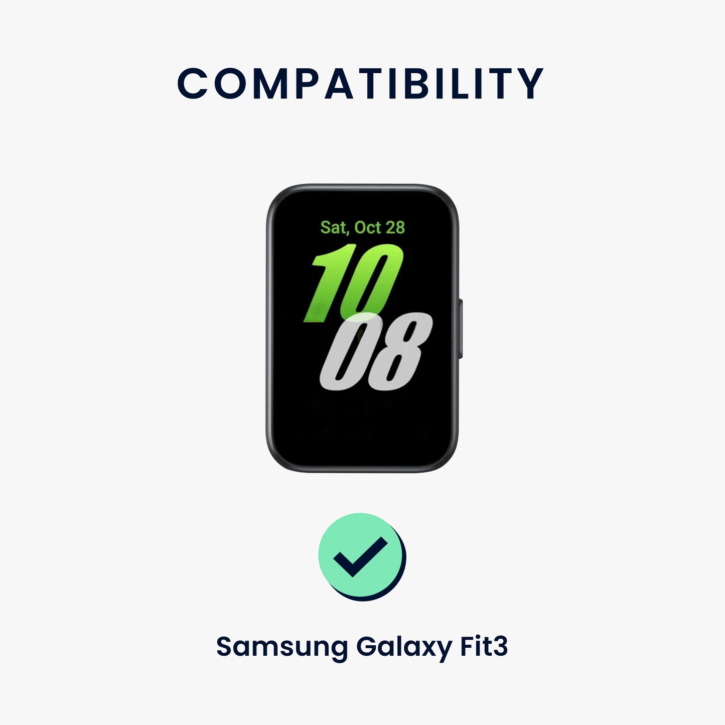 kwmobile Silikon Uhrenarmband für Samsung Galaxy Fit 3 Armband Ersatzarmband für Fitnesstracker Wechselarmband Smartwatch