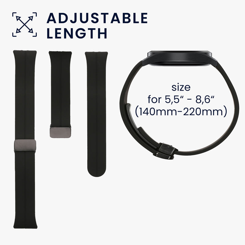 kwmobile Silikon Uhrenarmband für Samsung Galaxy Fit 3 Armband Ersatzarmband für Fitnesstracker Wechselarmband Smartwatch