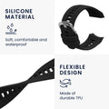 kwmobile Silikon Uhrenarmband für Garmin Instinct 2S Armband Ersatzarmband für Fitnesstracker Wechselarmband Smartwatch