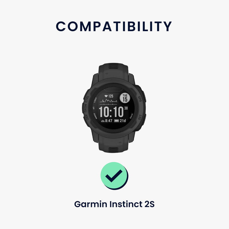 kwmobile Silikon Uhrenarmband für Garmin Instinct 2S Armband Ersatzarmband für Fitnesstracker Wechselarmband Smartwatch