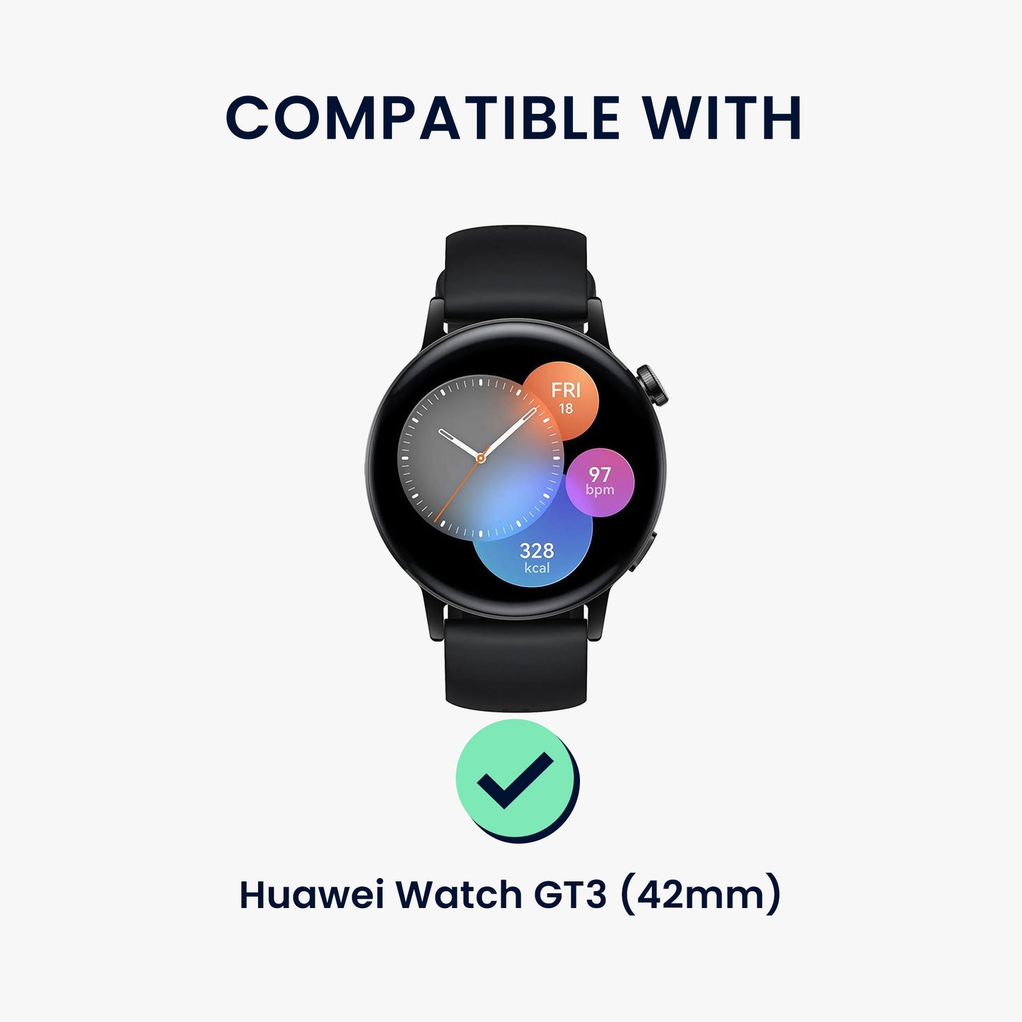 kwmobile Schutzhülle kompatibel mit Huawei Watch GT3 42mm Hülle Case ohne Display Schutz