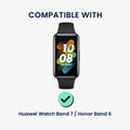 kwmobile Schutzhülle kompatibel mit Huawei Watch Band 7 / Honor Band 6 Hülle Rahmen mit Cat Ears Case ohne Display Schutz