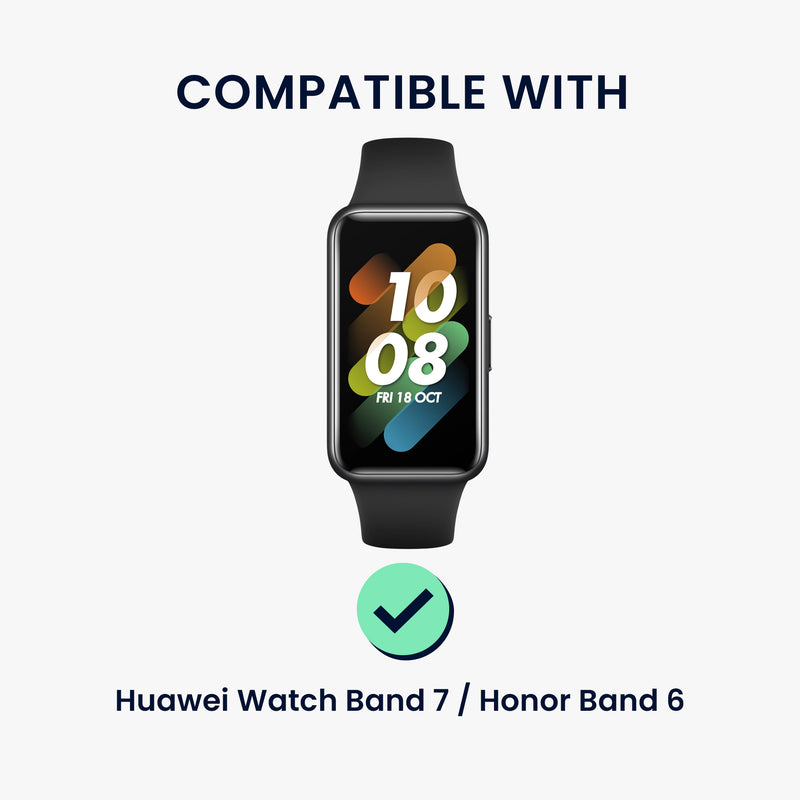 kwmobile Schutzhülle kompatibel mit Huawei Watch Band 7 / Honor Band 6 Hülle Rahmen mit Cat Ears Case ohne Display Schutz