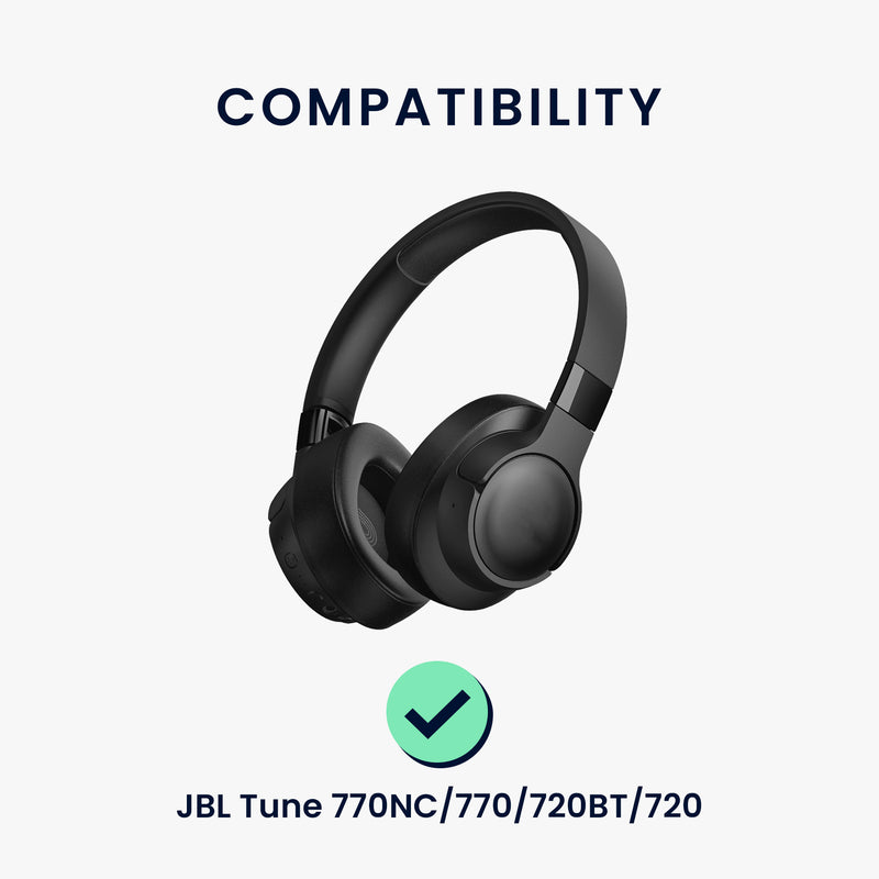 kwmobile Ohr Polster für JBL Tune 770NC / 770 / 720BT / 720 Ohrpolster Ersatz Kopfhörer Ersatzteile Over Ear Headphones