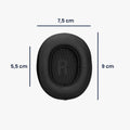 kwmobile Ohr Polster für JBL Tune 770NC / 770 / 720BT / 720 Ohrpolster Ersatz Kopfhörer Ersatzteile Over Ear Headphones