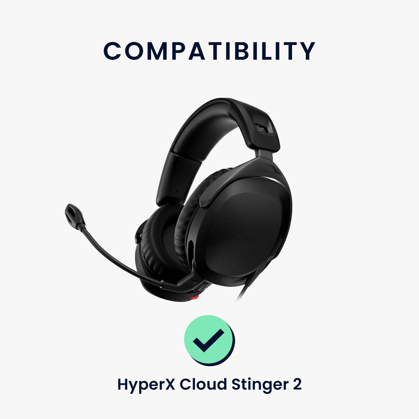 kwmobile Ohr Polster für HyperX Cloud Stinger Ohrpolster Ersatz Kopfhörer Ersatzteile Kopfhörer Ersatzpolster Over Ear Headphones