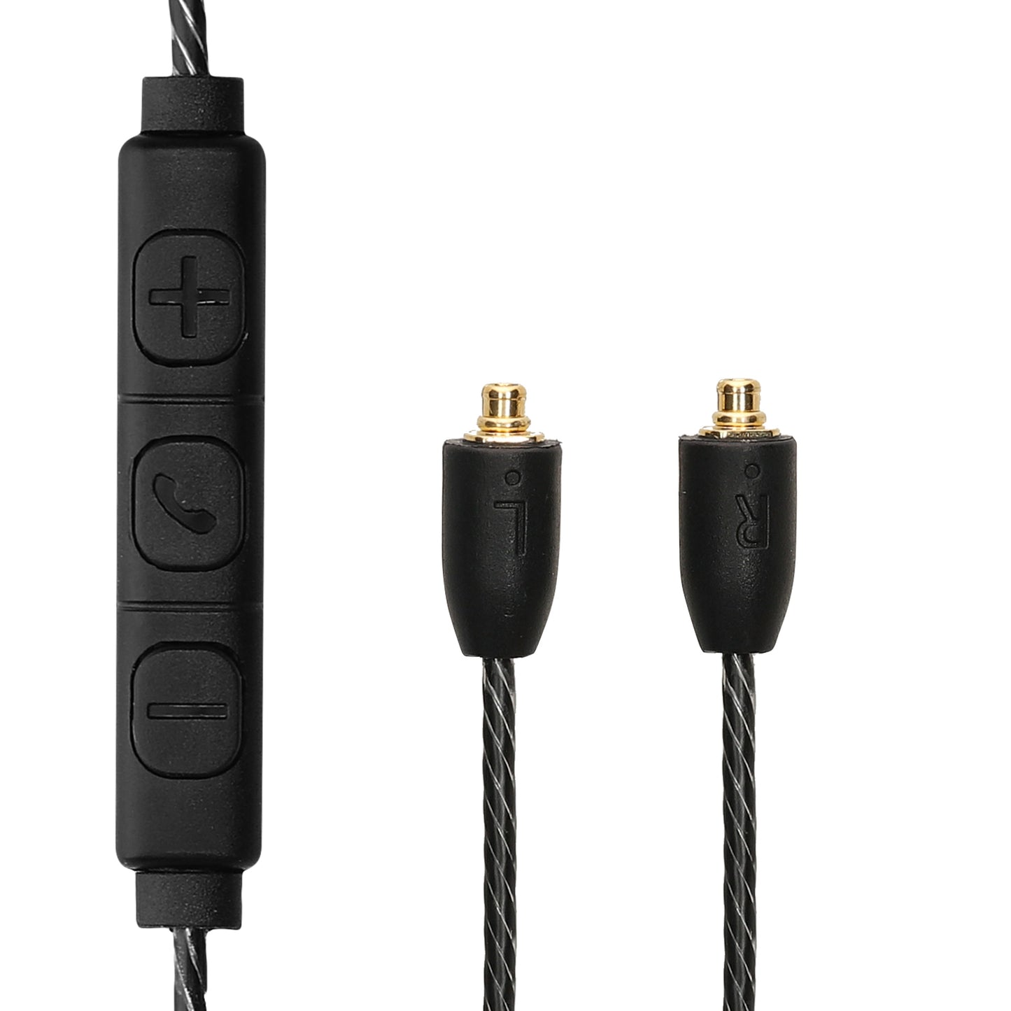 kwmobile Kopfhörerkabel für Shure SE215 / SE315 / SE425 / SE535 / SE846 / UE900 - Ersatz Kabel 120 cm Mikrofon Lautstärkeregler - 3.5mm Klinke