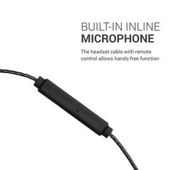 kwmobile Kopfhörerkabel für Shure SE215 / SE315 / SE425 / SE535 / SE846 / UE900 - Ersatz Kabel 120 cm Mikrofon