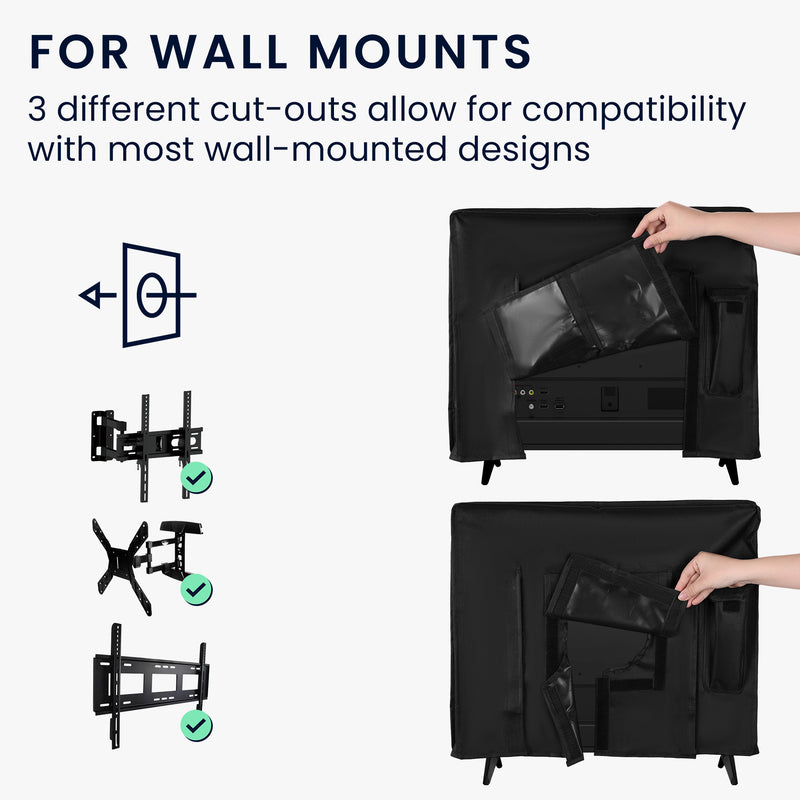 kwmobile 24" TV Outdoor TV Abdeckung Fernseher Hülle Bildschirmschutz Schutzhülle wetterfest