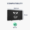 kwmobile 55" TV Abdeckung Outdoor Fernseher Hülle Bildschirmschutz Schutzhülle wetterfest