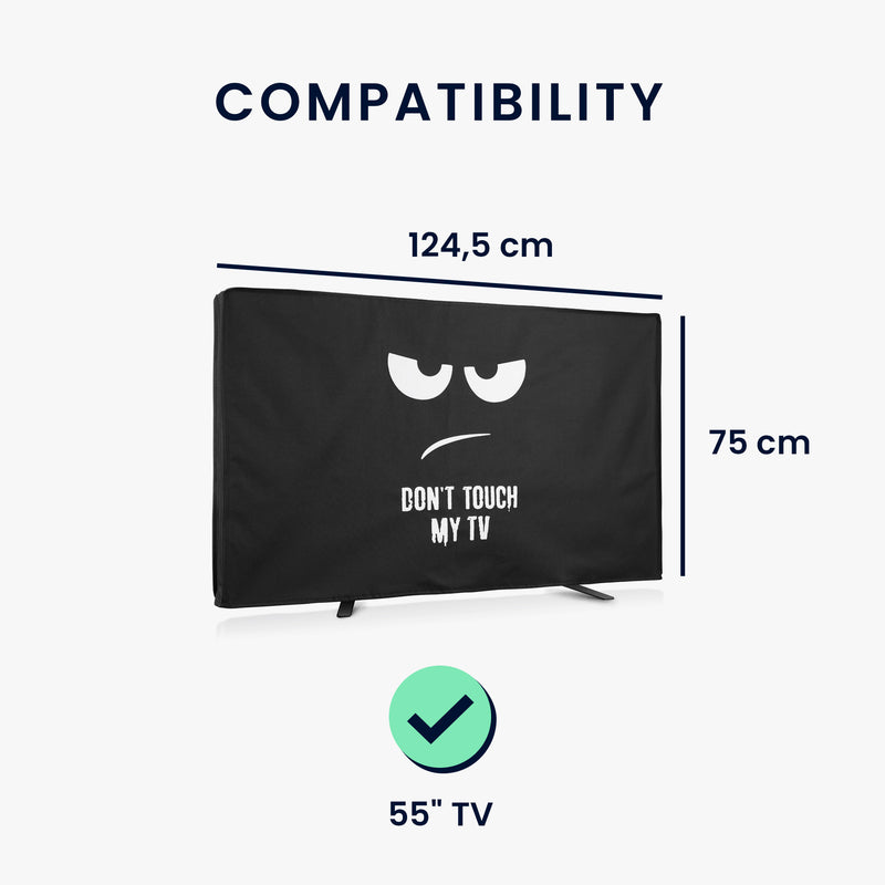 kwmobile 55" TV Abdeckung Outdoor Fernseher Hülle Bildschirmschutz Schutzhülle wetterfest