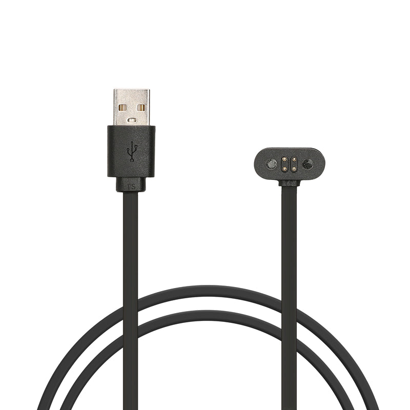 kwmobile kompatibel für Mojawa RunPlus USB Ladekabel - Charger für Smart Watch - Fitnesstracker Ersatzkabel Schwarz  