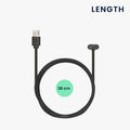 kwmobile kompatibel für Mojawa RunPlus USB Ladekabel Charger für Smart Watch Fitnesstracker Ersatzkabel