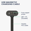 kwmobile kompatibel für Mojawa RunPlus USB Ladekabel Charger für Smart Watch Fitnesstracker Ersatzkabel