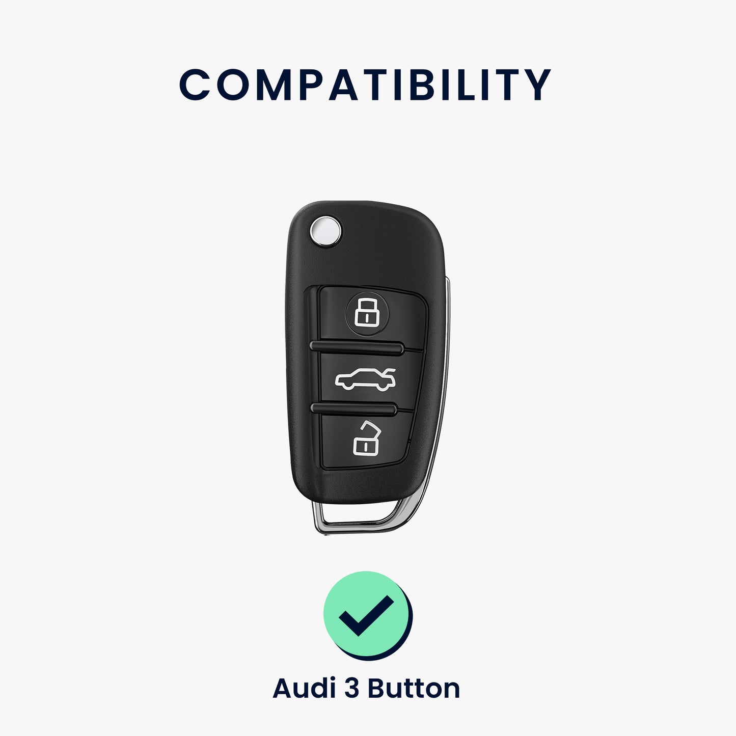 Silikon Hülle kompatibel mit Audi Autoschlüssel