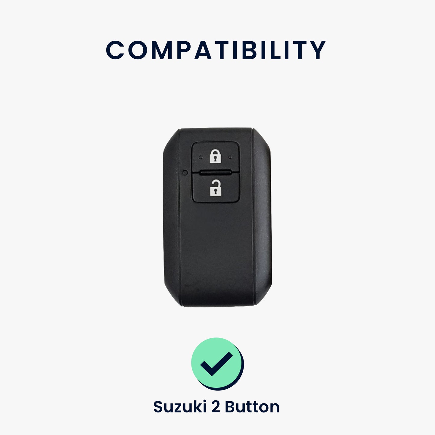 kwmobile Autoschlüssel Hülle kompatibel mit Suzuki 2-Tasten Autoschlüssel Keyless Go Hülle