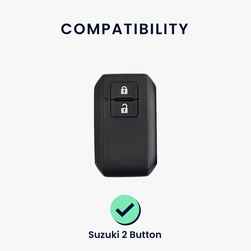 kwmobile Autoschlüssel Hülle kompatibel mit Suzuki 2-Tasten Autoschlüssel Keyless Go Hülle