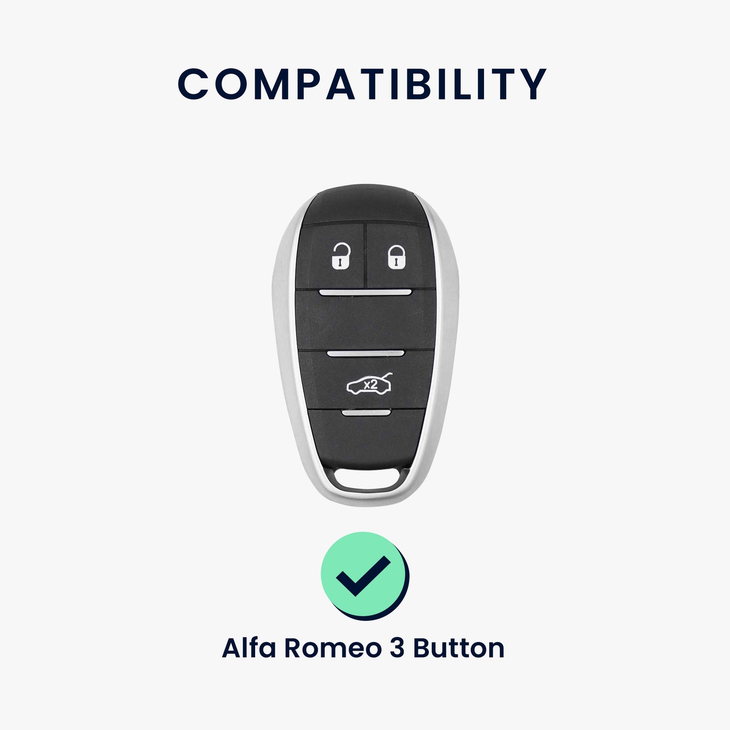Silikon Hülle kompatibel mit Alfa Romeo Autoschlüssel
