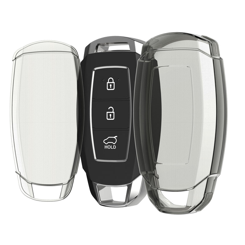 kwmobile Autoschlüssel Hülle kompatibel mit Hyundai 3-Tasten Autoschlüssel Keyless Go