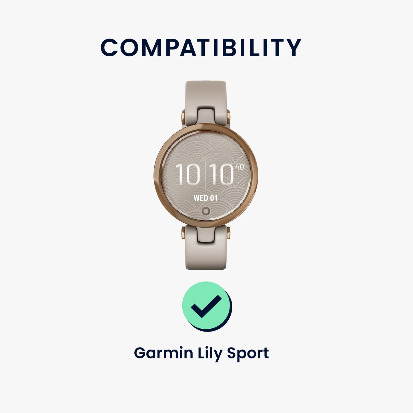 kwmobile Displayschutzfolie kompatibel mit Garmin Lily Sport Folie Schutzfolie für Fitness Tracker robuster Displayschutz