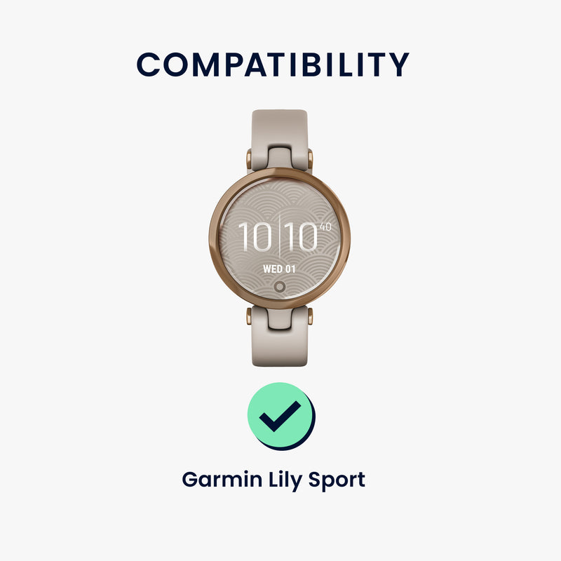 kwmobile Displayschutzfolie kompatibel mit Garmin Lily Sport Folie Schutzfolie für Fitness Tracker robuster Displayschutz