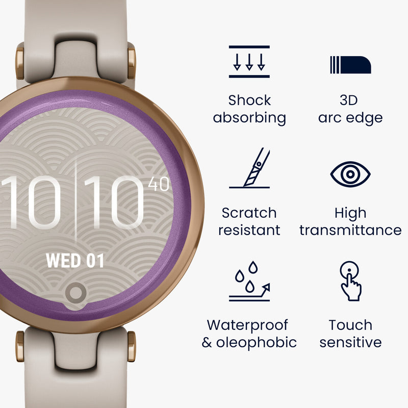 kwmobile Displayschutzfolie kompatibel mit Garmin Lily Sport Folie Schutzfolie für Fitness Tracker robuster Displayschutz