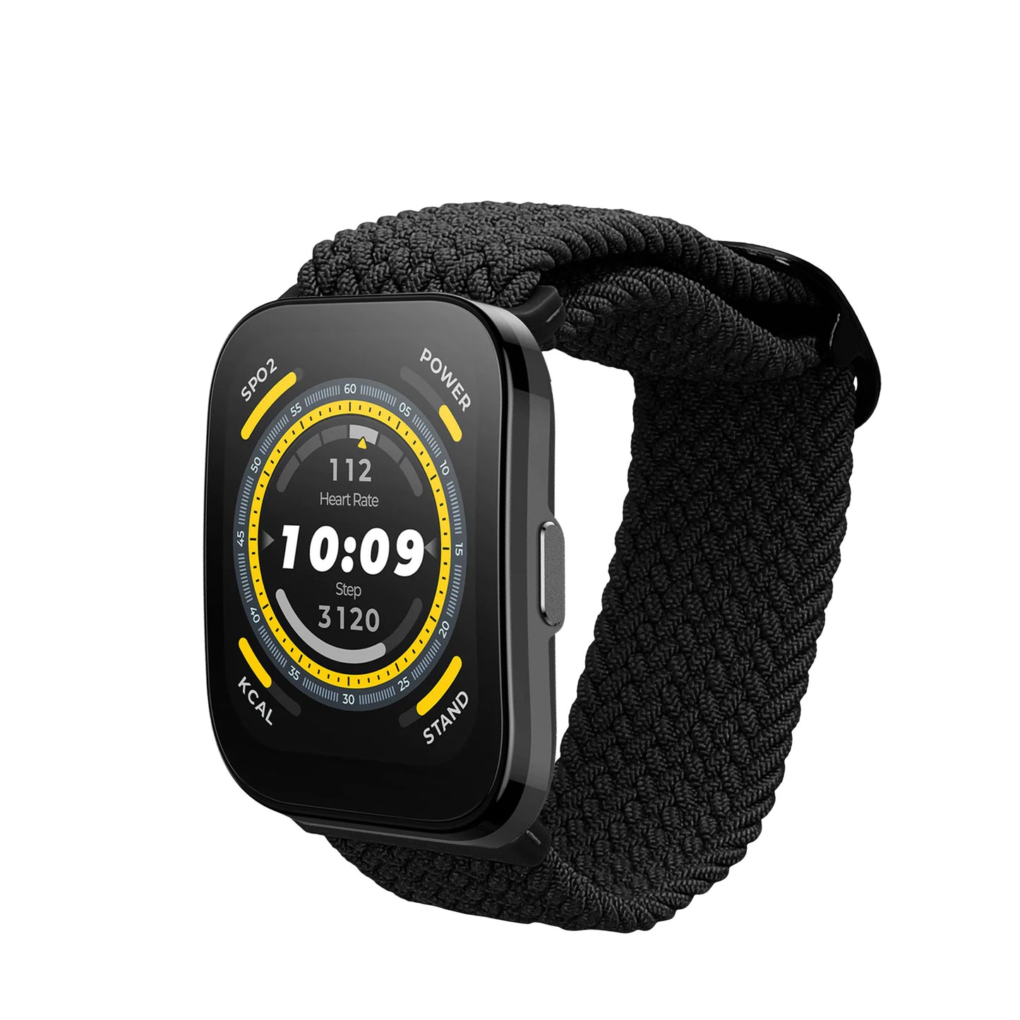 kwmobile Armband kompatibel mit 22mm Amazfit Bip 6 / Bip 5 Unity / Bip 5 / GTS 3 / Balance 2 / Helio Strap - Nylon Fitnesstracker Sportarmband Band in Schwarz - Innenmaße von 14 - 22 cm Schwarz  