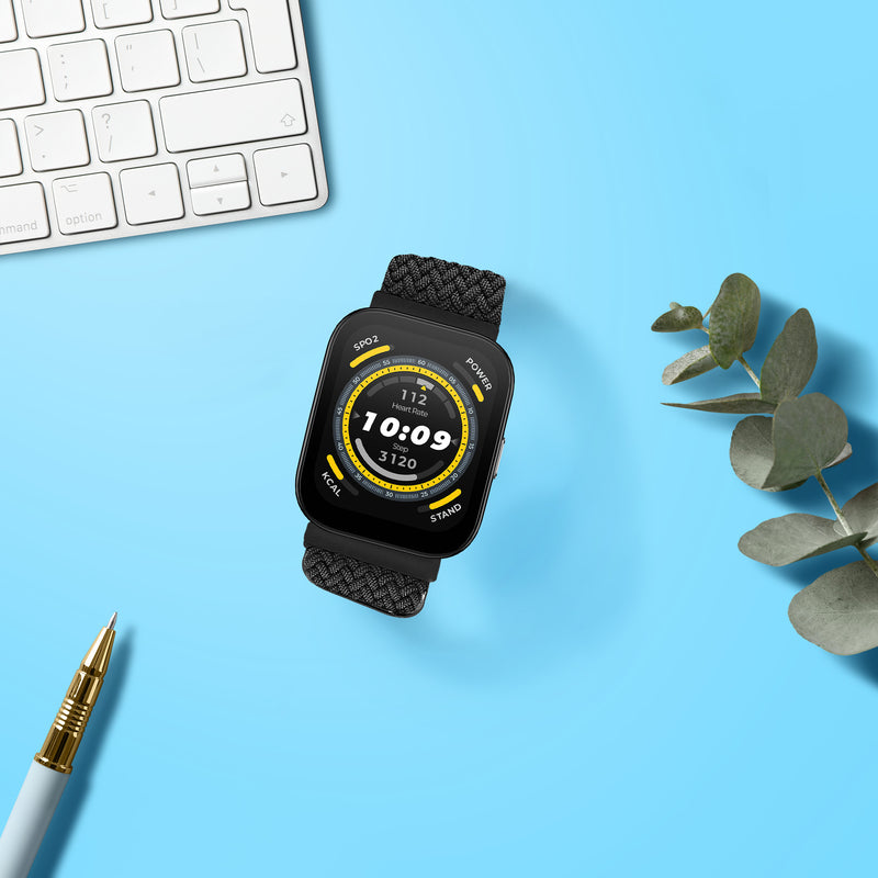 kwmobile Armband kompatibel mit 22mm Amazfit Bip 6 / Bip 5 Unity / Bip 5 / GTS 3 / Balance 2 / Helio Strap - Fitnesstracker Sportarmband Band - Innenmaße von 14 - 22 cm