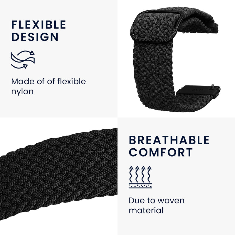 kwmobile Armband kompatibel mit 22mm Amazfit Bip 6 / Bip 5 Unity / Bip 5 / GTS 3 / Balance 2 / Helio Strap - Fitnesstracker Sportarmband Band - Innenmaße von 14 - 22 cm