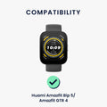 kwmobile Armband kompatibel mit 22mm Amazfit Bip 6 / Bip 5 Unity / Bip 5 / GTS 3 / Balance 2 / Helio Strap - Fitnesstracker Sportarmband Band - Innenmaße von 14 - 22 cm
