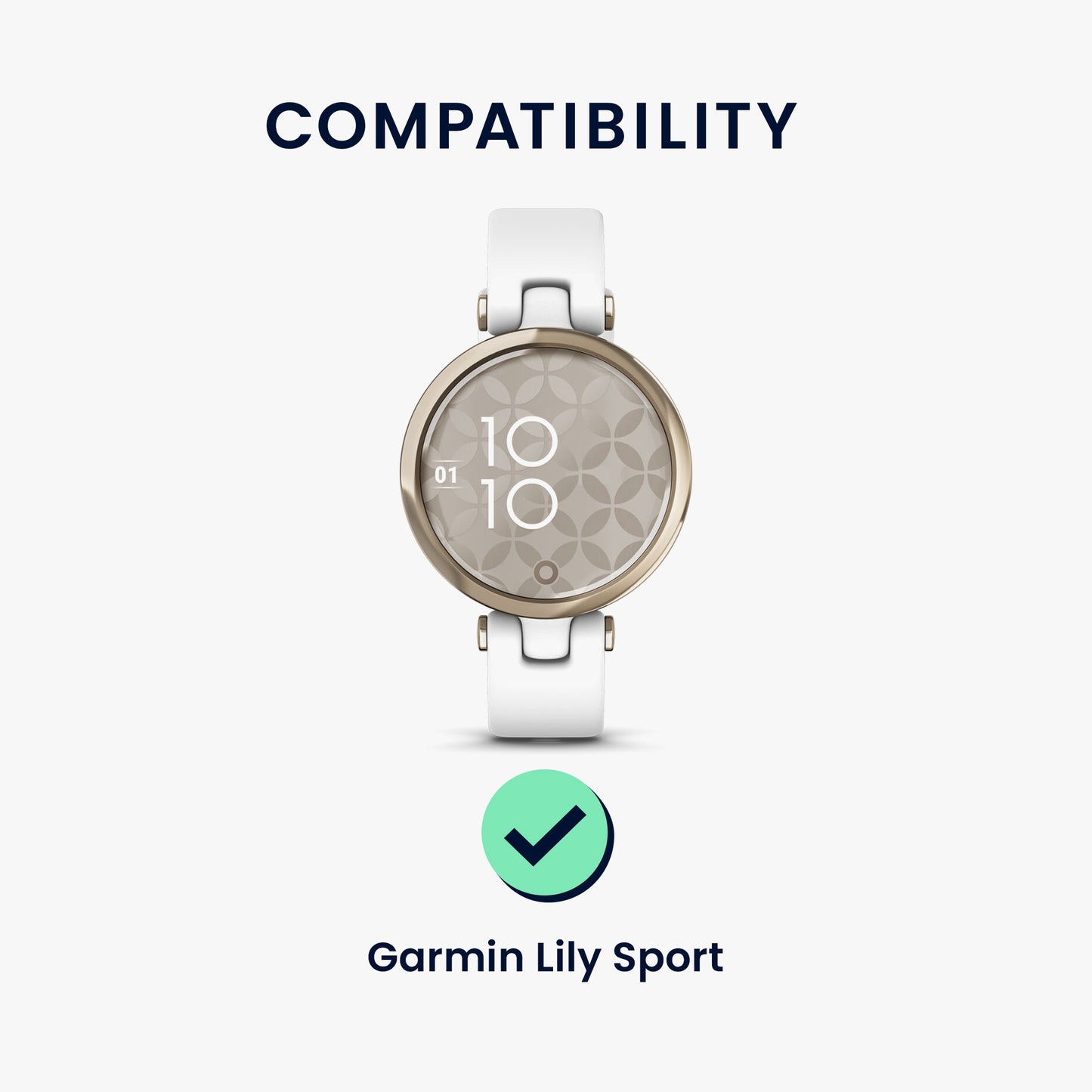 kwmobile Uhrenarmband kompatibel mit Garmin Lily Sport Ersatz Armband Ersatzarmband für Smartwatch 14 - 22 cm Innenmaße
