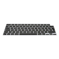 kwmobile Silikon Tastaturschutz für Apple Macbook Air 15 2023 M2 (A2941) - QWERTZ Keyboard Cover Abdeckung - Schwarz Schwarz  