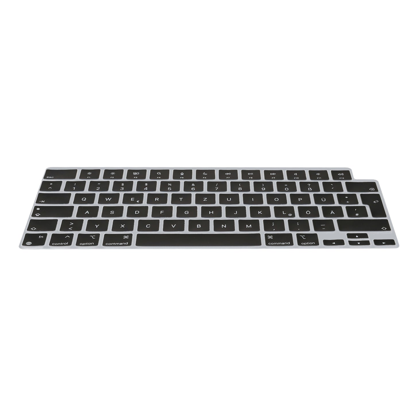 kwmobile Silikon Tastaturschutz für Apple Macbook Air 15 2023 M2 (A2941) - QWERTZ Keyboard Cover Abdeckung - Schwarz Schwarz  