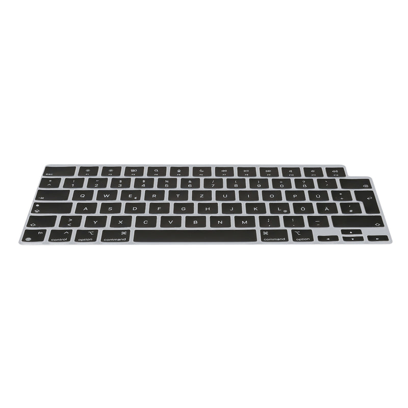 kwmobile Silikon Tastaturschutz für Apple Macbook Air 15 2023 M2 (A2941) - QWERTZ Keyboard Cover Abdeckung - Schwarz Schwarz  