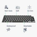 kwmobile Tastaturschutz für Apple Macbook Air 15 2023 M2 (A2941) QWERTZ Keyboard Cover Abdeckung
