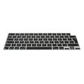 kwmobile Silikon Tastaturschutz QWERTY (Spanien) kompatibel mit Apple MacBook Pro 14" (2023) A2779 - in Schwarz Schwarz  