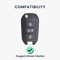 Silikon Hülle kompatibel mit Peugeot Citroen Autoschlüssel