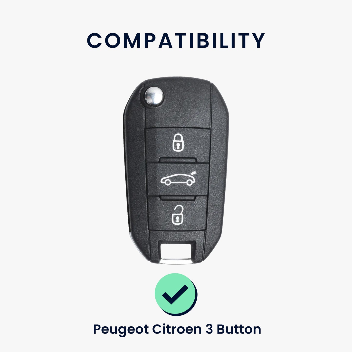 Silikon Hülle kompatibel mit Peugeot Citroen Autoschlüssel