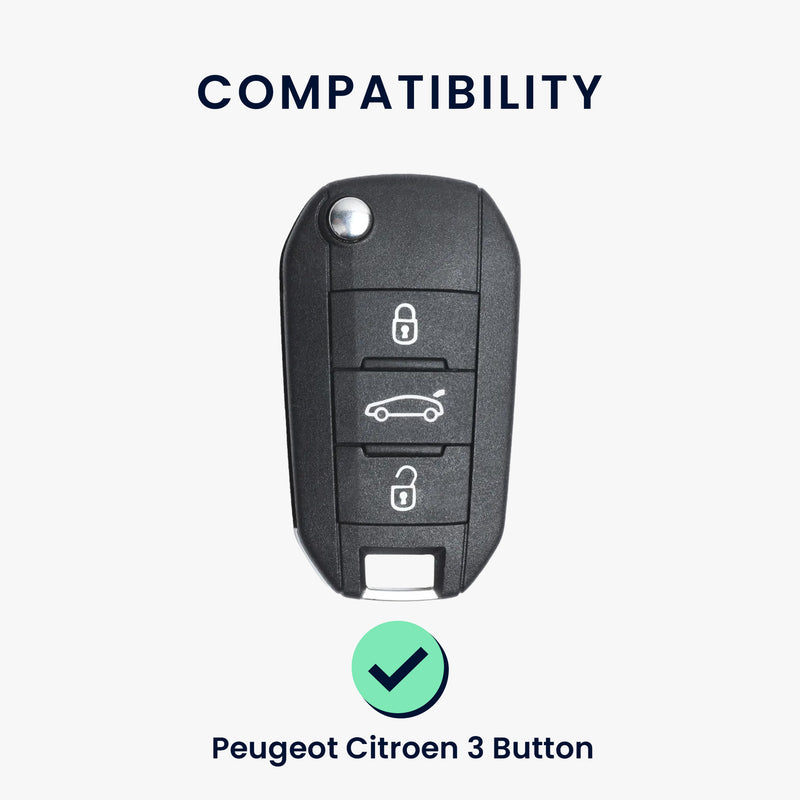 Silikon Hülle kompatibel mit Peugeot Citroen Autoschlüssel